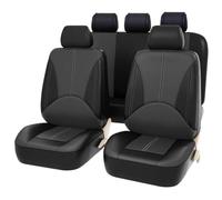 Toets Housses Siege Voiture Ensemble Complet pour Subaru Leone 2011-2025, Couverture Cuir Siege Avant Et ArrièRe Nonslip Respirant Accessoires Interieur,F/Black Grey