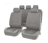 Toets Housses Siege Voiture Ensemble Complet pour Subaru Leone 2011-2025, Couverture Cuir Siege Avant Et ArrièRe Nonslip Respirant Accessoires Interieur,C/Grey