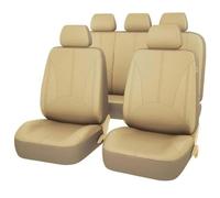 Toets Housses Siege Voiture Ensemble Complet pour Subaru Leone 2011-2025, Couverture Cuir Siege Avant Et ArrièRe Nonslip Respirant Accessoires Interieur,A/Beige