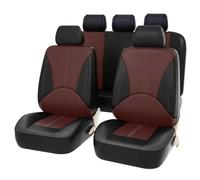 Toets Housses Siege Voiture Ensemble Complet pour Subaru Leone 2011-2025, Couverture Cuir Siege Avant Et ArrièRe Nonslip Respirant Accessoires Interieur,G/Black Coffee
