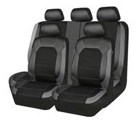 Toets Housses Siege Voiture Ensemble Complet pour Suzuki Swift 2005-2024, Couverture Cuir Siege Avant Et ArrièRe Nonslip Respirant Accessoires Interieur,C/Black