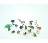 TOEY PLAY 16PCS Animaux Forêt Figurine, Créatures Sauvages Jouets, Réaliste Animaux Zoo Figurine avec Cerf Écureuils Lapin, Jouets Educatifs pour Enfant 3 4 5 6