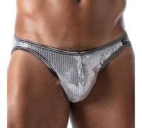TOF Paris Slip Bikini Star Argent Argenté L