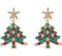 TOFBS Boucles d'Oreilles Arbre De Noël Or Stud Hypoallergénique - Bijoux Cadeaux De Noël Pour Les Filles Enfant #A