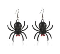 TOFBS Boucles d'Oreilles pour Femmes Gothique Exagérée Boucles d'Oreilles Araignée Asymétrique Pendantes avec Strass Accessoires Cosplay Halloween Boucles(SET A)