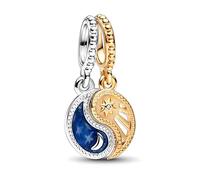 TOFBS Charms Femme Breloque Soleil Lune Étoile Argent Sterling 925 Cubique Zircone Compatible Breloque Pendentif Perles Bijoux Cadeaux Anniversaire Mères Sœur (#1)