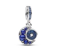 TOFBS Charms Femme Breloque Soleil Lune Étoile Argent Sterling 925 Cubique Zircone Compatible Breloque Pendentif Perles Bijoux Cadeaux Anniversaire Mères Sœur (#4)