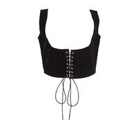 TOFBS Punk Cuir Corset Ceinture Harnais Ceinture Corps Poitrine Chaîne Sexy Goth Gilet Ceinture Réglable Bijoux de Corps pour Femmes Filles Cosplay Party Rave Halloween Costume (Noir#6)