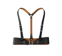 TOFBS Punk Taille Harnais Ceinture en Cuir Corps Poitrine Chaîne Noir Goth Gilet Ceinture Réglable Bijoux de Corps pour Femmes Filles Cosplay Party Rave Halloween Costume (#8)