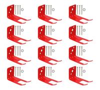 Tofficu 1 Ensemble De Supports Muraux : Crochet Mural en Métal Rouge avec Vis Installation Facile pour Cuisine Bureau Salle De Classe Conception Peu Encombrante