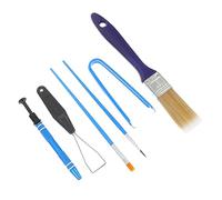 Tofficu 1 Ensemble Kit de Nettoyage de Clavier avec Outil de Démonte Capsules Brosse Antistatique pour Clavier Mécanique