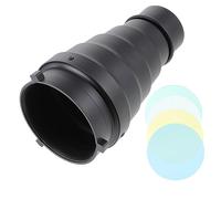 Tofficu 1 Ensemble Kit de Tubes Coniques pour Flash avec Grille et Filtres Lumineux Accessoires de Photographie