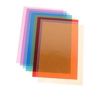Tofficu 1 Ensemble Set de Filtres de Couleurs pour Éclairage de Gel Transparent pour Correction de Flash Stroboscopique Film Filtrant pour Studio Photo et Projets Artistiques