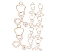 Tofficu 1 Jeu Pendentifs Stéthoscope Alliage Pour Bijoux Diy Accessoires Créatifs Pour Collier Et Bracelet Femme Fête Des Pères Et Étudiants 10 Pièces