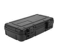 Tofficu 1 Pièce Boîte à Outils Portable Étanche Contenant de Rangement Polyvalent pour Outils à Domicile Noir