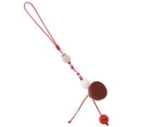 Tofficu 1 Pièce Pendentif Jade Agate pour Téléphone Portable et Clé de Voiture Lanière Décorative Multi Usage Couleurs Aléatoires Accessoire Chic et Vintage pour Femme