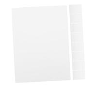 Tofficu 10 Cartes de Visite Vierges en Plastique PET, Sublimation Recto Verso, Flexibles, pour Impression de Photos et Usage Professionnel