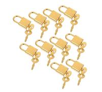 Tofficu 10 Ensembles Mini Padlocks With Key Vintage Jewelry Box Lock Travel Bag And Toolbox Security Small Portable Locks For Diary Treasure Chest And Storage Box