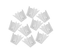 Tofficu 10 Pièces Clips Support Étagère Congélateur Inox Crochet Fixation Étagère Réfrigérateur sans Outil Support Robuste pour Rangement Optimisé Compatible Congélateur et Armoire