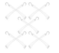 Tofficu 10 Pièces Crochets Flexibles pour Suspendus de Pots Fleurs et Plastique Blanc, Diamètre 35cm, Légers pour Jardinières Intérieures et Bureaux