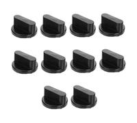 Tofficu 10 Pièces interrupteur de cuisinière à gaz boutons Remplaçants bouton de commande du brûleur gamme ccessoires de poêle à gaz bouton de commande du poêle Plastique Black