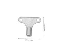 Tofficu 10 pièces Lot Clés Purgeur Radiateur Métal Outil Plomberie Multifonction pour Purge Valves Air Chauffage