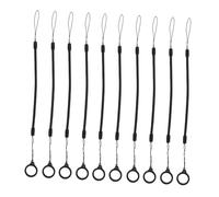 Tofficu 10 pièces Lot de Cordons Élastiques Anti-perte pour Stylet avec Ressort Ajustable et Anneau Silicone Lanière Pratique pour Stylo Tactile Maintien Sécurisé