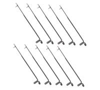 Tofficu 10 pièces Lot de Crochets à Verrou Portables pour DIY Crochet et Tricot Robuste avec Languette pour Fils Fins Kit Doutils Multifonction pour Couture Perles et Vêtements