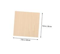 Tofficu 10 Pièces Lot de Planches de Contreplaqué Non Peintes pour Bricolage Surfaces Lisses Bords sans Échardes Adaptées Sculpture et Aux Projets Créatifs