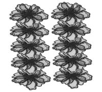 Tofficu 10 pièces Patchs Brodés Fleurs Dentelle Colorée Autocollants Vêtements à Coudre Patchs Chic pour Personnaliser et Réparer Vos Habits