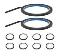 Tofficu 10 Rouleaux Ruban Adhésif Masquage Noir Résistant Chaleur Adhésif Fort pour Peinture Automobile et Travaux Manuels DIY Bande Cache Peinture Polyvalente pour Protection et Masquage