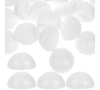 Tofficu 100 Pcs 5 Cm De Mousse Demi-Boule De Modélisation En Mousse De Polystyrène Demi-Sphère Pour Organiser Des Projets Artistiques De Décoration De Mariage De Noël ()