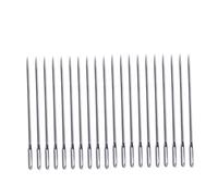 Tofficu 100 pièces Aiguilles à Coudre à Chas Acier Inoxydable Aiguilles à Tricoter à Pointe Émoussée pour Couture Manuelle et Travaux de Filage