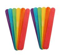 Tofficu 100 pièces Bâtonnets Larges pour Bricolage Surface Lisse Antidérapante Matériau pour Activités Créatives Adultes et Garçon Fille