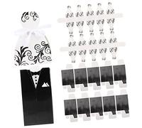 Tofficu 100 Pièces Boîte à Bonbons de Mariage Design Élégant de Robe Costume pour Mariage Favorise les Célébrations pour Douches Nuptiales