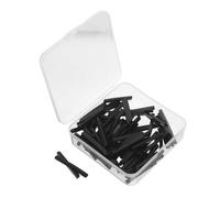 Tofficu 100 Pièces Coussinet en Silicone pour Recourbe-cils Recharge Facile Noir, Accessoires Doux et Résistants pour Usage Voyage et Studios de Beauté