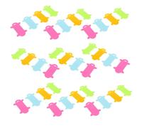 Tofficu 100 pièces Kit de Fil Plastique pour Tricotage Outil DIY de Tissage Planche de Multifonction Antinœud pour Couture Broderie et Tricot
