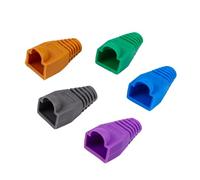 Tofficu 100 pièces Protections Plastique pour Connecteurs Cache Câble Réseau Étanche Protège Tête de Câble Cat PC