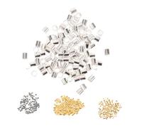 Tofficu 1000 pièces Perles à Écraser pour DIY Accessoires de Bijoux pour Bracelets et Colliers Multicolores Kit Complet pour Création Artisanale