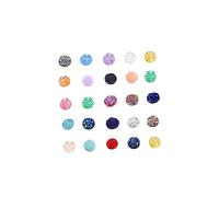 Tofficu 100Pièces Strass Résine Ronde Plat Accessoires De Bricolage Couleur Mixte Pour Boucles Oreilles Et Bracelets DIY