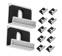 Tofficu 12 pièces Clips pour Miroir Carré Support Robuste Anti-glissement Montage Facile pour Salle de Bain et Coiffeuse Fixation Stable et Design Contemporain