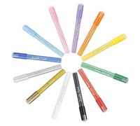 Tofficu 12 pièces Marqueurs de Dessin pour Art Créatif Feutres Aquarelle Portables pour Colorier Peindre et Écrire pour Étudiants et Artistes