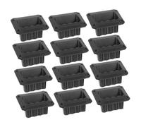 Tofficu 12 pièces Poignée Encastrée pour Haut Parleur Plastique Poignée Latérale Audio Facile à Installer et Transportable pour Caisson de