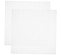 Tofficu 12 Pièces Toile Plastique Carrée Maille Rigide pour Point Croix pour Broderie Couture DIY