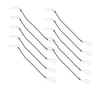 Tofficu 18 Pcs Elastique Lanière Stylet Tether Rétractable Ressort Stylo Antiperte pour Tablette Noir