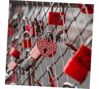 Tofficu 2 ensembles Cadenas Forme de Cœur Doré avec Lot de Cadenas pour Bagages et Valises Serrure Romantique Résistante Rouille pour Voyage et Décoration Couple Anniversaire