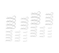 Tofficu 2 Ensembles Épingle De Sûreté Attache Métrique Clips En Forme De R Goupilles Fendues Hairpin Clip Épingle À Cheveux Zingage Environnemental Silver 20 Pièces * 2
