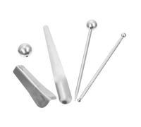 Tofficu 2 Ensembles Outils de Calfeutrage Inoxydable pour Joints Béton Finition Carrelage avec Boule de Pressage Outil Maçonnerie Pose Carrelage Ergonomique