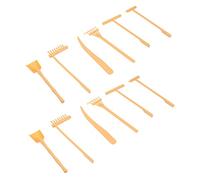 Tofficu 2 Ensembles Set de Râteaux Miniatures pour Jardin Zen Accessoires de Sable Doux et Lisse Outils Compacts pour et Décoration de Bureau