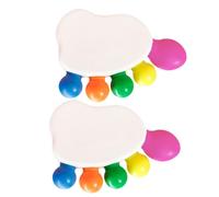 Tofficu 2 Ensembles Surligneur Blanc de Pied, Pointe Biseautée Fine | Plastique, Profil Fin et Compact, Marquage Multi-largeur, pour Étudiants, Enseignants, Rapports et Cahiers